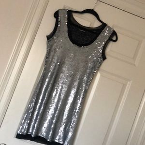 Warehouse Semi Matte Sequin Dress Sm-Med/10UK